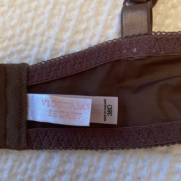 NWOT Victorias Secret Unlined Brown Lace Bra & Panty set 38D/XL​ - Picture 8 of 10